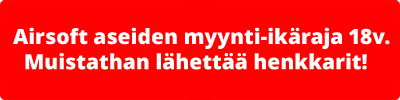Airsoft ikäraja 18v