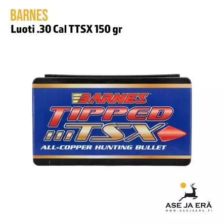 Luoti 30 Cal Barnes Tipped TSX 150 gr - Yleiskuva rasiasta - .30 luodit - 716876308750 - 2