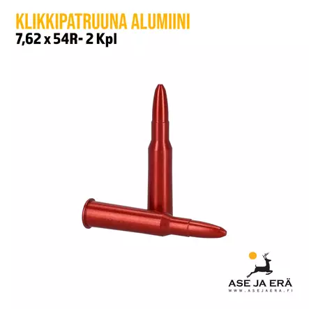 7,62x54R alumiininen klikkipatruuna 2kpl - Klikkipatruunat - 666692122330 - 5