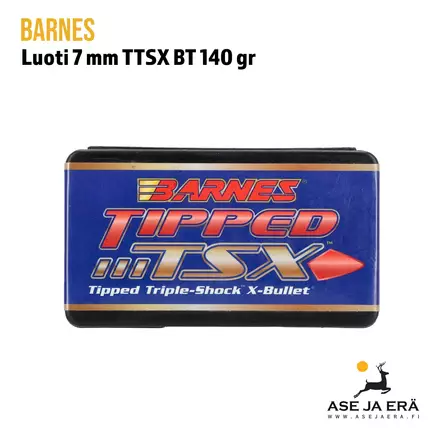 7mm (284 Diameter) Barnes TTSX 1140gr boattail - Yleiskuva rasiasta - 7mm luodit - 716876284740 - 1