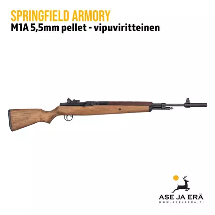 Springfield Armory M1A 5,5mm ilmakivääri sivusta - Vipuviritteiset ilmakiväärit - 1230000036320 - 1