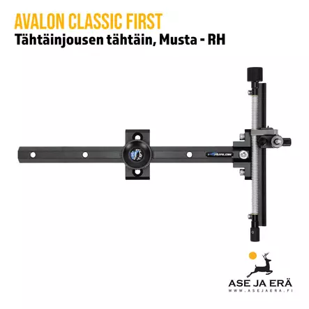 Avalon Classic First Recurve tähtäin RH Musta - oikea sivu - Vastakaari- ja tähtäinjousen tähtäimet - 6017416215250 - 3