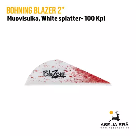 Bohning Blazer 2" White Splatter - Muovisulat - 010847218308x100 - 2