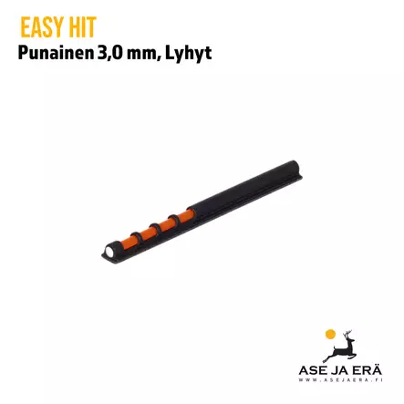 Easy Hit punainen 3,0mm lyhyt - Kuitutähtäimet haulikkoon - 460550 - 2