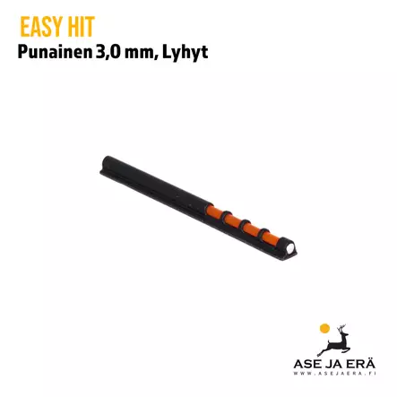 Easy Hit punainen 3,0mm lyhyt - Kuitutähtäimet haulikkoon - 460550 - 3