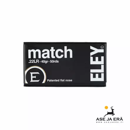 Eley Match .22lr 40 gr pienoiskiväärin patruuna - 22 LR patruunat - 650911011000 - 2