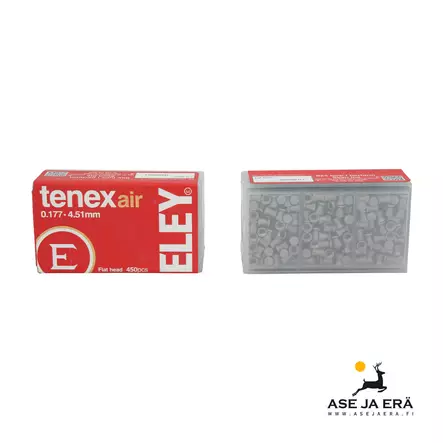 Eley Tenex Air 4,51 mm ilma-aseluoti 0,53 g 450 kpl - 4,5 mm ilmakivääriluodit - 650911461300 - 5