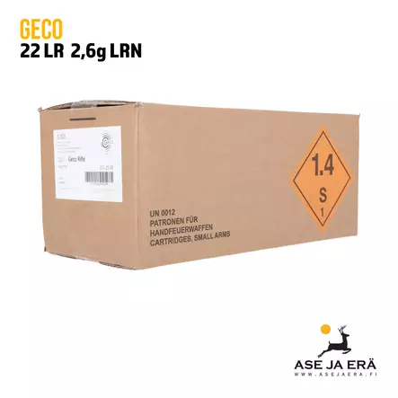 Geco 22LR 2,6g patruuna 5000 kpl - 22 Subsonic patruunat - geco5000 - 2