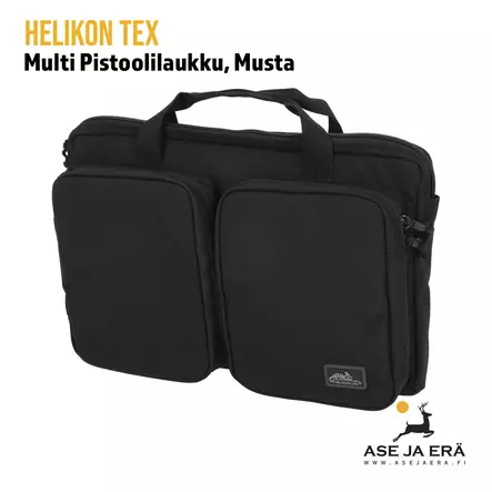 Helikon-Tex Multi Pistol Wallet pistoolilaukku, Black - etuviistosta - Reput ja laukut - 5908218727090 - 1