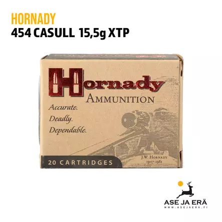 Hornady Custom 454 Casull 15,6g XTP - Revolverin patruunat - 090255391480 - 1