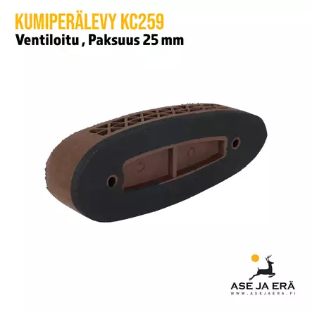 Kumiperälevy KC259 25mm ventiloitu ruskea - Kumiperälevyt - 351030 - 3