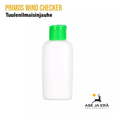 Primos Wind Checker tuulenilmaisinjauhe - Pullo takaapäin - Houkutuspillitarvikkeet - 010135077310 - 7