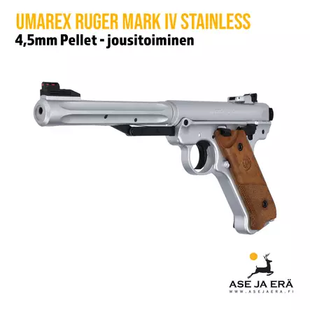 Ruger Mark IV 4,5mm ilmapistooli Stainless - Jousi ja puristeilma ilmapistoolit - 4000844804280 - 14