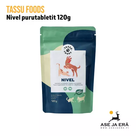 Tassu Foods Nivel purutabletit 120g - yleiskuva - Koiran hoito ja terveys - 6429810935090 - 1
