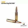 222 Rem Lapua 3,6g S569 FMJ kokovaippainen kiväärinpatruuna - 222 kaliiperi - 6418267103640 - 2