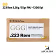 223 GGG-Nato 3,6g FMJ 1200 kpl - 223 kaliiperi - 223GGGNato1200 - 1