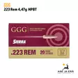 223 GGG-Nato 4,5g HPBT kivääripatruuna - 223 kaliiperi - 4779032300230 - 2