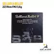 223 Sellier&Bellot Bulk FMJ 3,6g Kiväärinpatruuna - 223 kaliiperi - 8590690341870 - 9