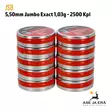 5,50 mm JSB Jumbo Exact 1,03g 2500kpl - 10 rasiaa yhdessä pinossa - 5,5 mm luodit - 8594180450523x10 - 2