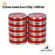 5,52mm JSB Jumbo Exact 1,03g 2500kpl - 10 rasiaa kahdessa pinossa - 5,5 mm luodit - 8594180450547x10 - 1