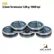 5,5mm H&N Terminator 1,06 g 1000 kpl - 5 rasiaa pinossa - 5,5 mm luodit - 4047058018010 - 11