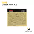 7,62x53R Tarvas B-wax 10,7g kivääripatruuna - 7,62x53R kaliiperi - 6430052785060 - 5