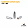 9mm Alumiininen Klikkipatruuna 5kpl Kirkas - Klikkipatruunat - 6410364601500 - 2