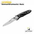 Leatherman Skeletool KB taittoveitsi - Musta yläviistosta - Leatherman monitoimityökalut - 037447696480 - 5