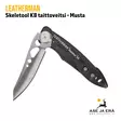 Leatherman Skeletool KB taittoveitsi - Musta osittain taitettuna - Leatherman monitoimityökalut - 037447696480 - 2