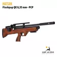 Hatsan Flashpup QE 6,35 mm PCP-ilmakivääri puutukilla - Etuviistosta oikealta - 5,5 mm PCP paineilmakiväärit - 06784200 - 8