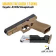 Umarex T4E Glock 17 Gen5 .43 Coyote CO2 ilmapistooli, lipas irrotettuna - T4E Defence kuula-aseet - 4000844882370 - 6