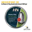 6,35mm H&N Slug HP Heavy 2,72g ilmakiväärinluoti 100 kpl, yleiskuva rasia kansi - 6,35 mm luodit - 4047058022710 - 1