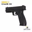 Borner 17 4,5mm BB CO2 ilmapistooli oikealta takaviistosta - BB kuula ilmapistoolit - 4610196863400 - 8
