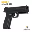 Borner 17 4,5mm BB CO2 ilmapistooli oikelata etuviistosta - BB kuula ilmapistoolit - 4610196863400 - 9
