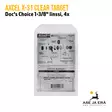 Axcel X-31 Clear Target Doc's Choice 1-3/8" linssi jousitähtäimeen 4x, myyntipakkaus takaa EAN näkyvissä - Tähtäimen osat ja tarvikkeet - 611254100660 - 6