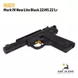 Ruger Mark IV 22/45 New Lite Black pienoispistooli - Pienoispistoolit - 736676439560 - 9