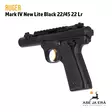 Ruger Mark IV 22/45 New Lite Black pienoispistooli - Pienoispistoolit - 736676439560 - 3
