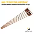 Gold Tip Traditional Hunter 006" hiilikuitunuoli luonnonsulilla, 600 - 6 kpl - yleiskuva nuolista - Hiilikuitunuolet - 791331880460 - 18
