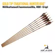 Gold Tip Traditional Hunter 006" hiilikuitunuoli luonnonsulilla, 400 - 6 kpl - yleiskuva nuolista - Hiilikuitunuolet - 791331880460 - 10