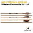 Gold Tip Traditional Hunter 006" hiilikuitunuoli luonnonsulilla, 400 - 6 kpl - sulkaosa - Hiilikuitunuolet - 791331880460 - 11
