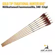 Gold Tip Traditional Hunter 006" hiilikuitunuoli luonnonsulilla, 340 - 6 kpl - yleiskuva kuusi nuolta - Hiilikuitunuolet - 791331880460 - 1