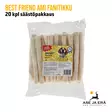 Best Friend Ami fanitikku 20 kpl säästöpakkaus, myyntipakkaus edestä - Koiran herkut ja puruluut - 6419698180200 - 1