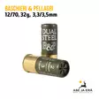B&P Dual Steel 12/70 32g Haulikonpatruuna - Lyijyttömät patruunat - 8057502100860 - 2