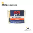 CCI 22 LR Clean-22 Subsonic 2,60g pienoiskiväärin patruuna - 22 LR patruunat - 604544650310 - 4