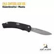 EKA SwedBlade G6 taittopuukko musta kydex tuppi - nylkyterä oikealta - Taittoveitset - 7391537715080 - 7