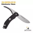 EKA SwedBlade G6 taittopuukko musta kydex tuppi - puolittain taitettuna, molemmat terät esillä - Taittoveitset - 7391537715080 - 2