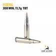 Federal .308 Win kivääripatruuna Trophy Bonded TIP 11,7g - 308 kaliiperi - 029465099510 - 2