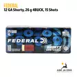 Federal Shorty kal.12 26g 6,1mm haulikonpatruuna - Buckshot, yli 4mm - 604544651430 - 11
