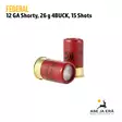 Federal Shorty kal.12 26g 6,1mm haulikonpatruuna - Buckshot, yli 4mm - 604544651430 - 9
