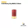 Federal Shorty kal.12 26g 6,1mm haulikonpatruuna - Buckshot, yli 4mm - 604544651430 - 10